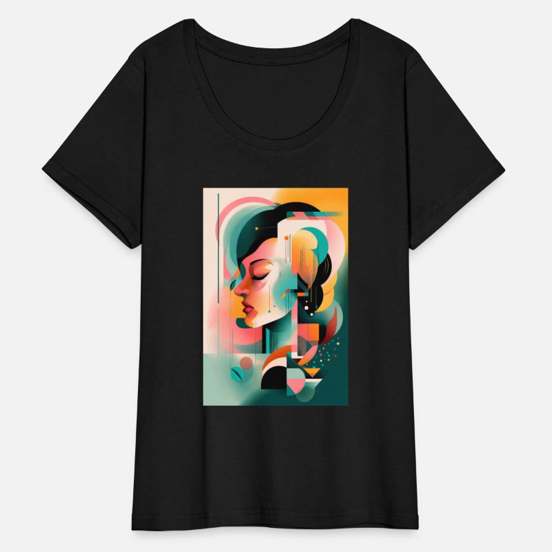 Abstract Face Art - Serene and Tranquil