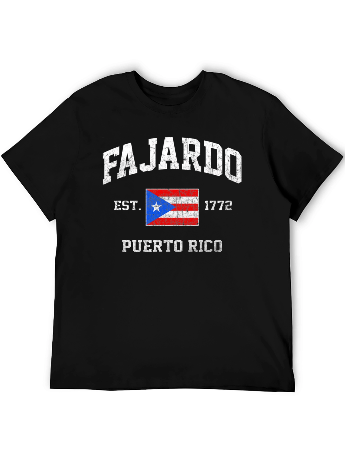 Fajardo Puerto Rico Est. 1772 Black T-Shirt