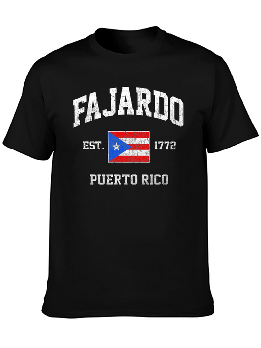 Fajardo Puerto Rico Est. 1772 Black T-Shirt