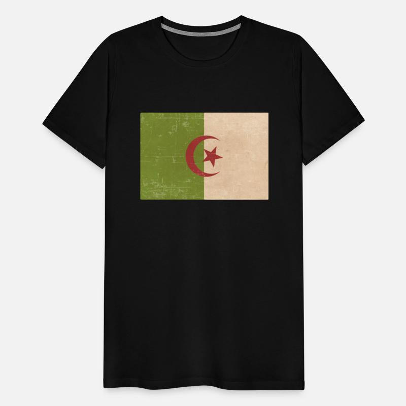 Algerian grunge flag