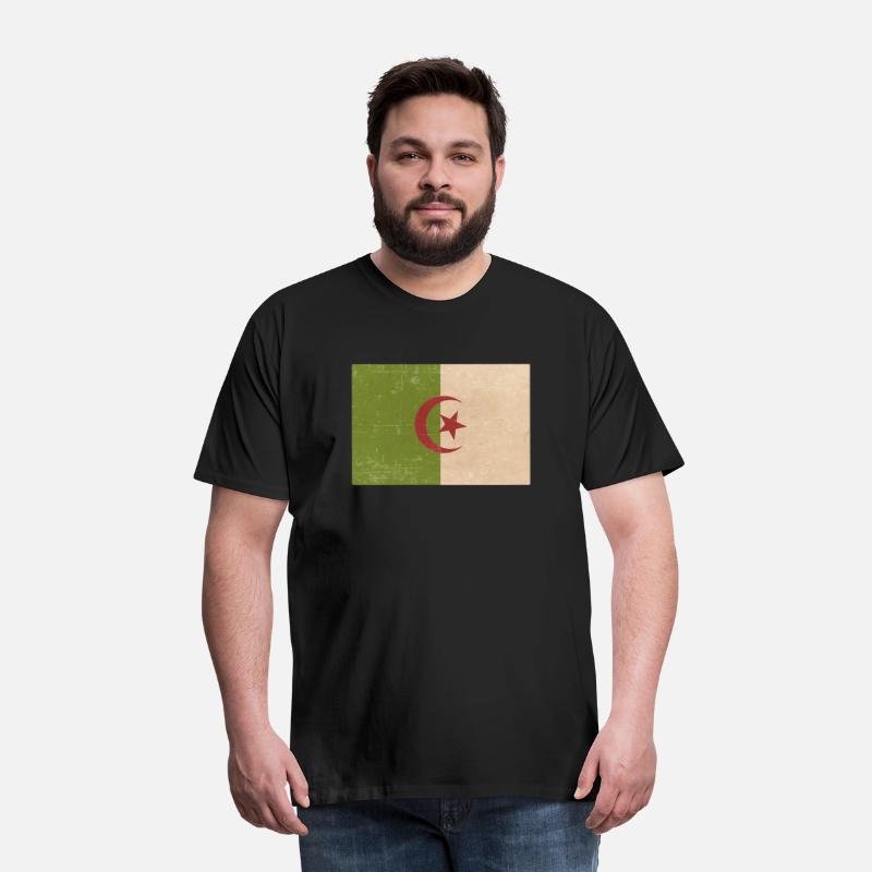 Algerian grunge flag