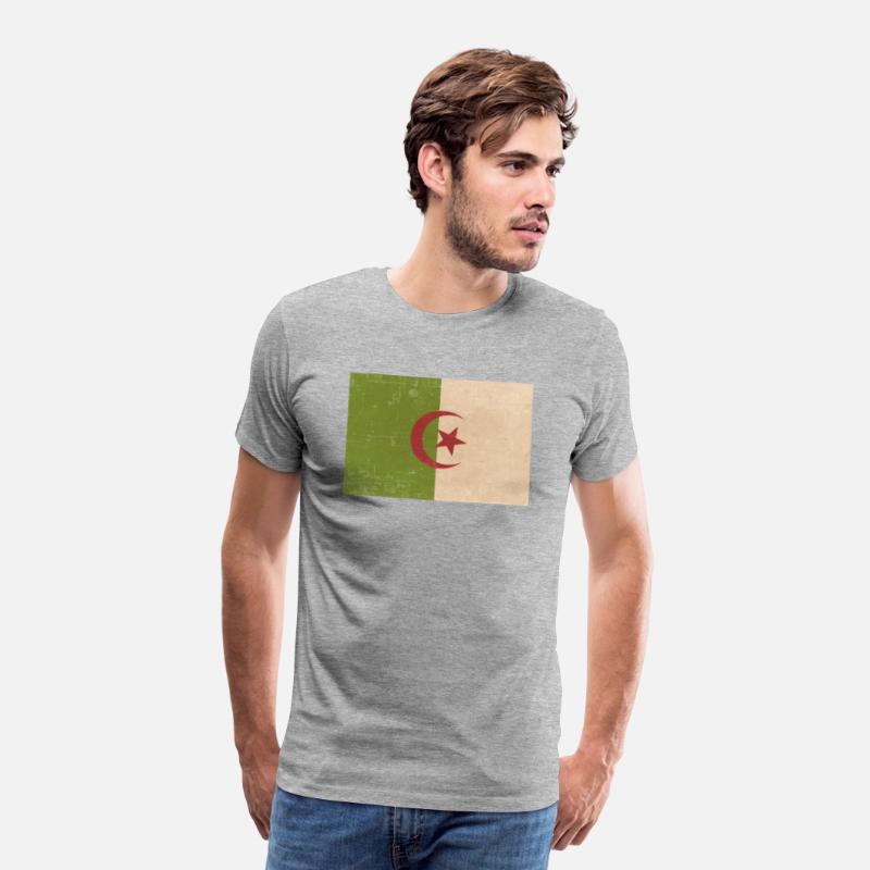 Algerian grunge flag