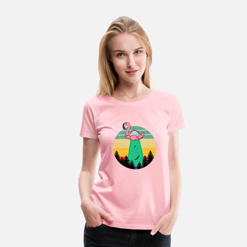 Alien Flamingo Abduction Fun Flamingo UFO Flying