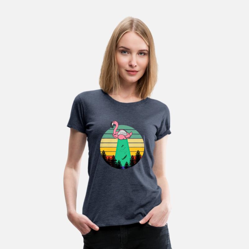 Alien Flamingo Abduction Fun Flamingo UFO Flying