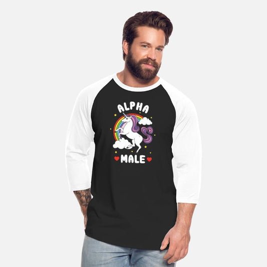Alpha Male unicorn funny sarcastic ironic pink