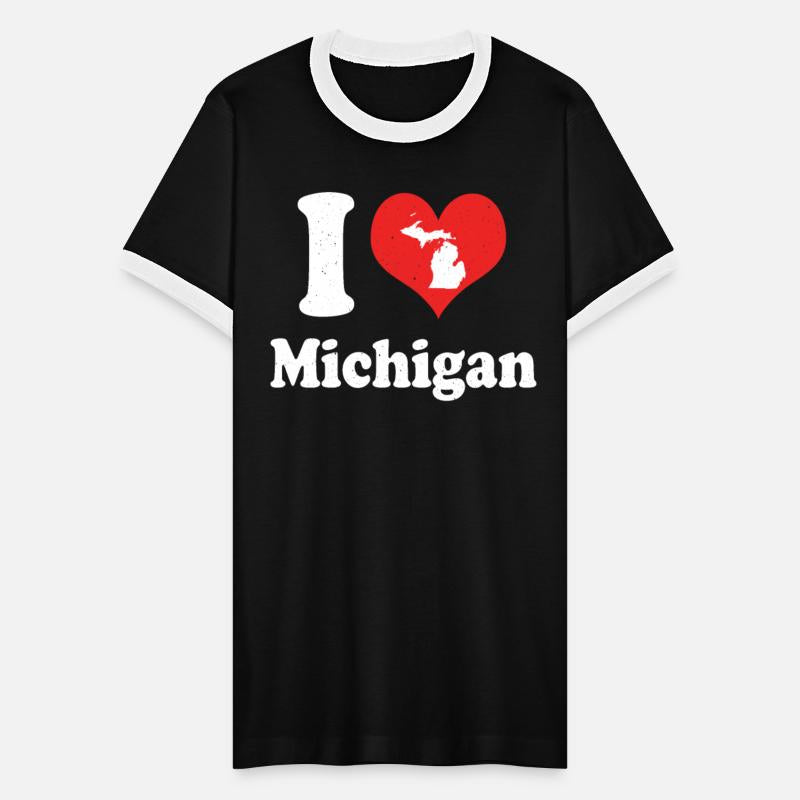America Citizen US State Love I Heart Michigan