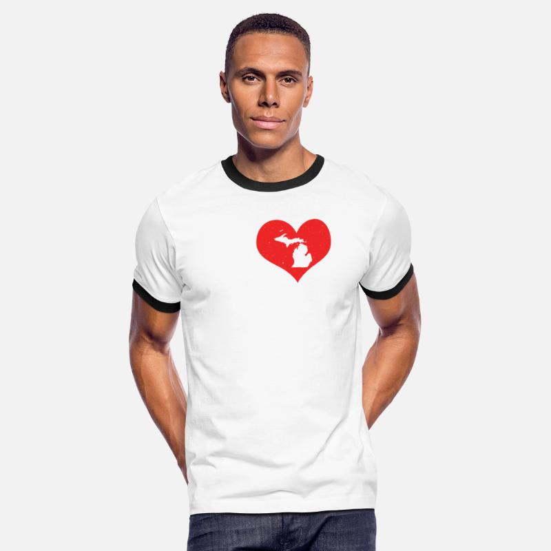 America Citizen US State Love I Heart Michigan