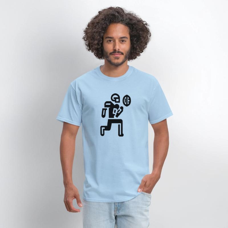 American Football Player reaching for a touch down