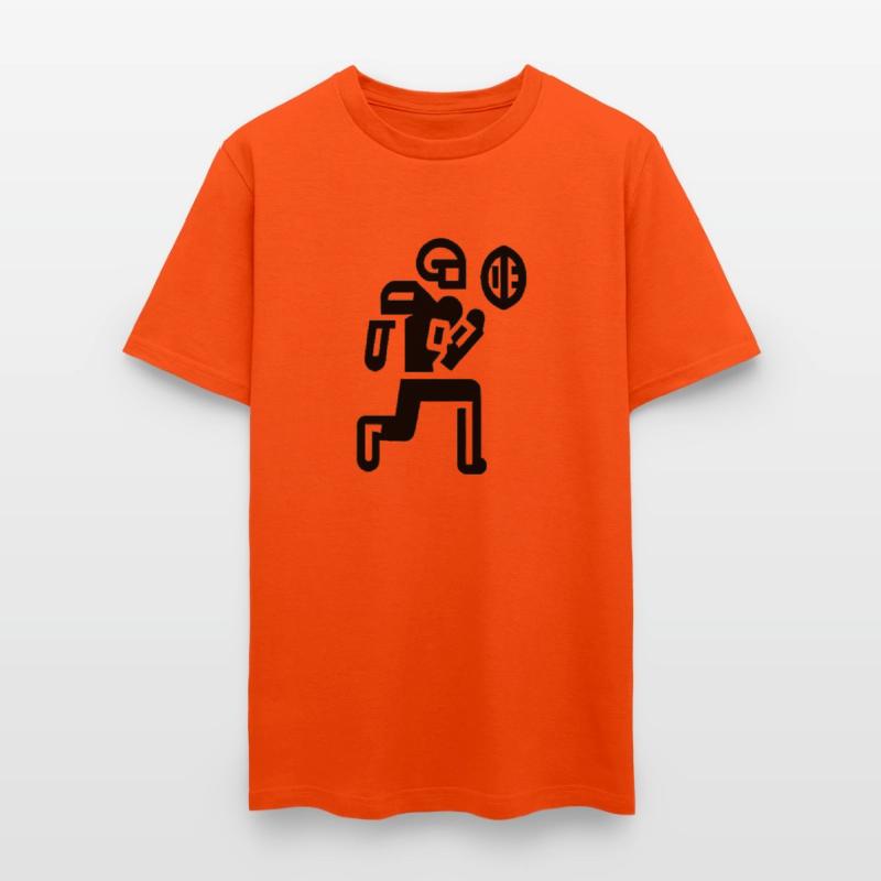 American Football Player reaching for a touch down