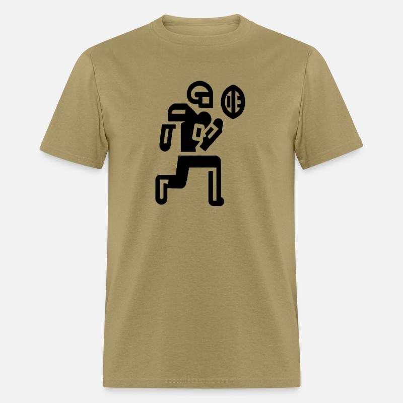 American Football Player reaching for a touch down