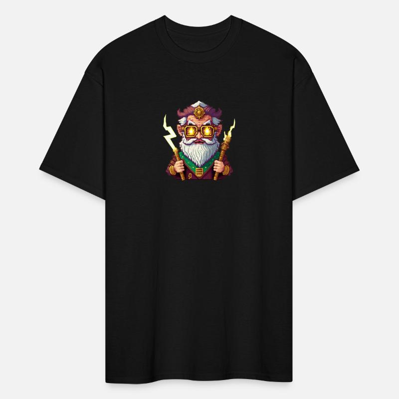 Angry Zeus Pixel Art, Wearing Steampunk Glasses
