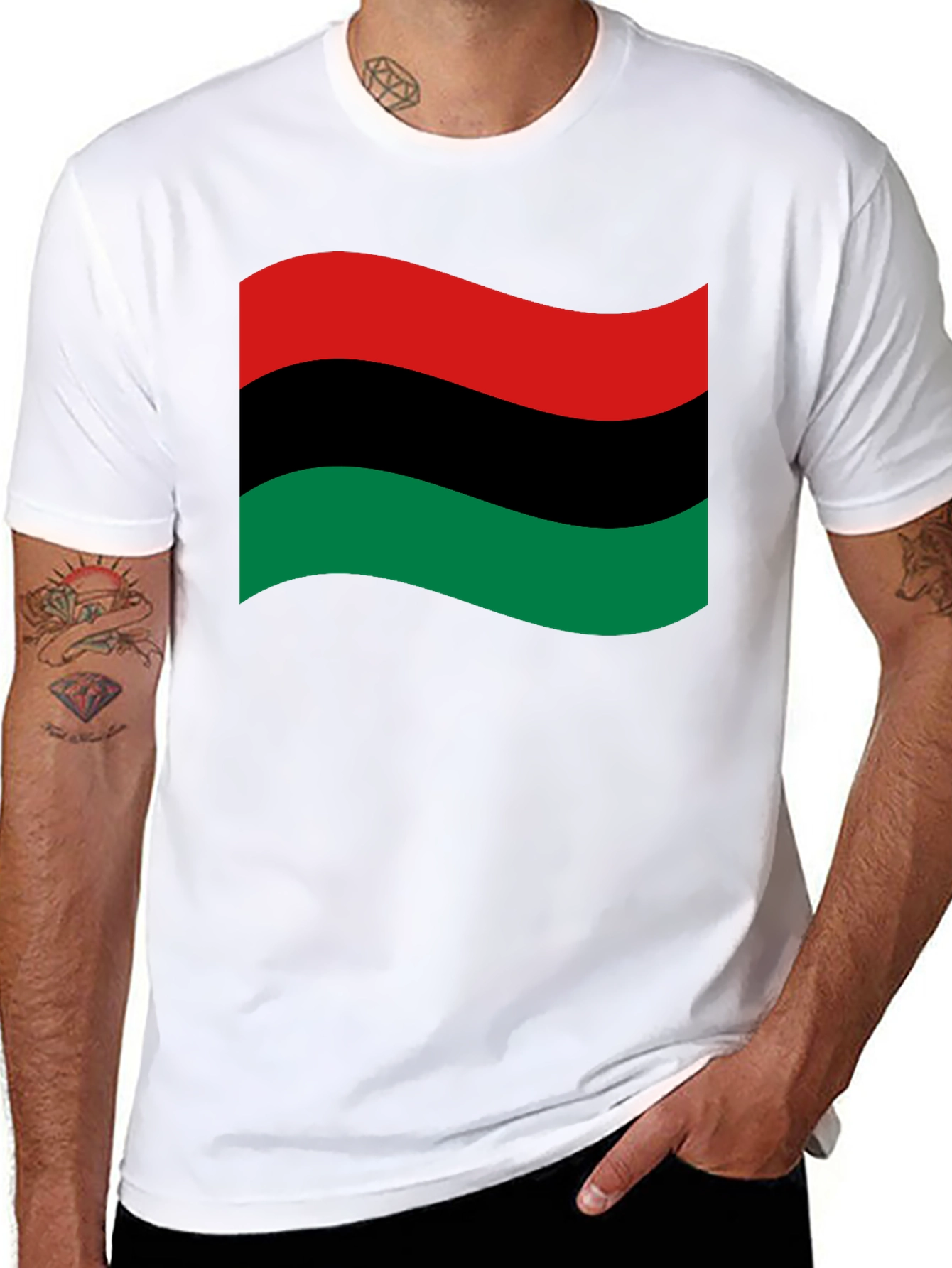 Pan-African Flag Tee: Black Empowerment Pride