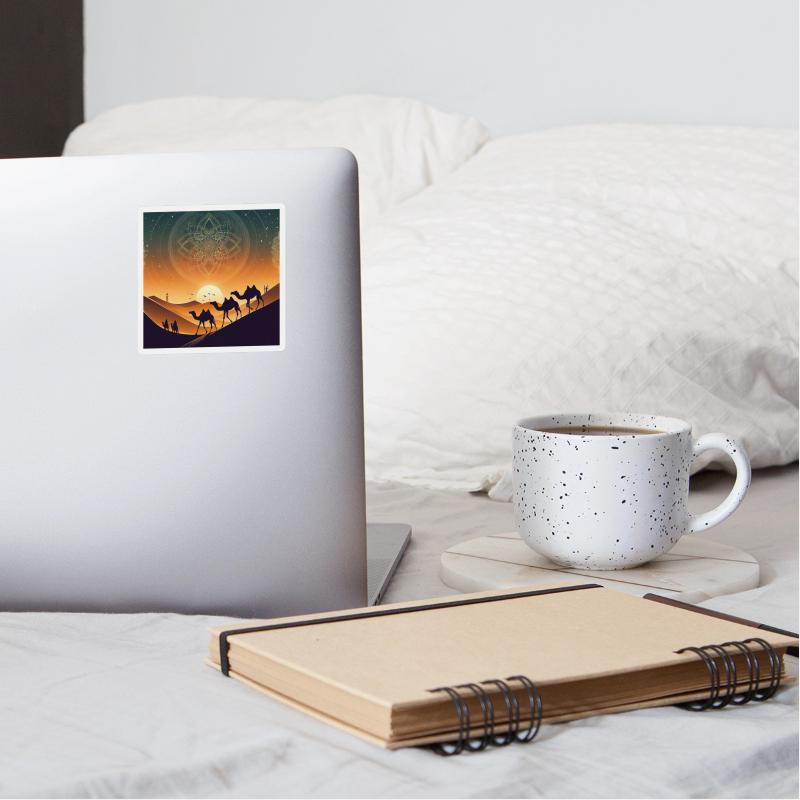 Arabic-Inspired Desert Camel Nightscape