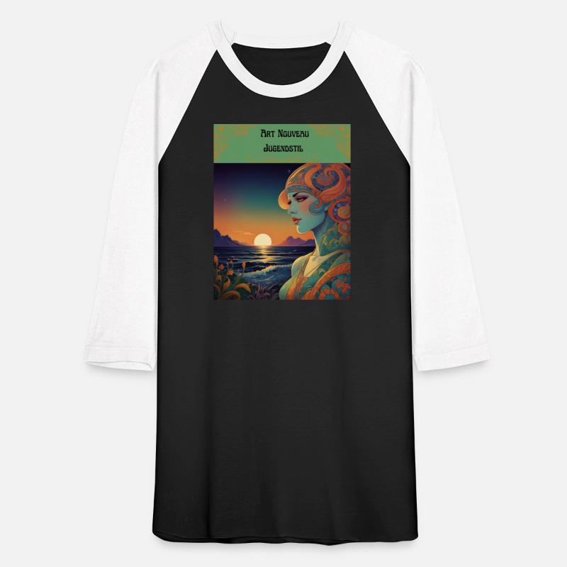 Artfully Designed Art Nouveau-Jugendstil T-Shirt