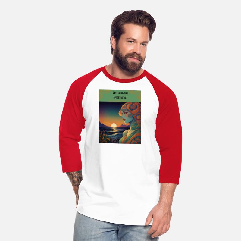 Artfully Designed Art Nouveau-Jugendstil T-Shirt