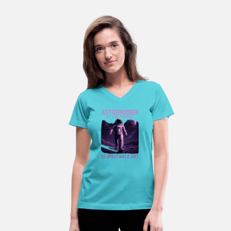 Astronomer of the Future – AI Spacewalk Art