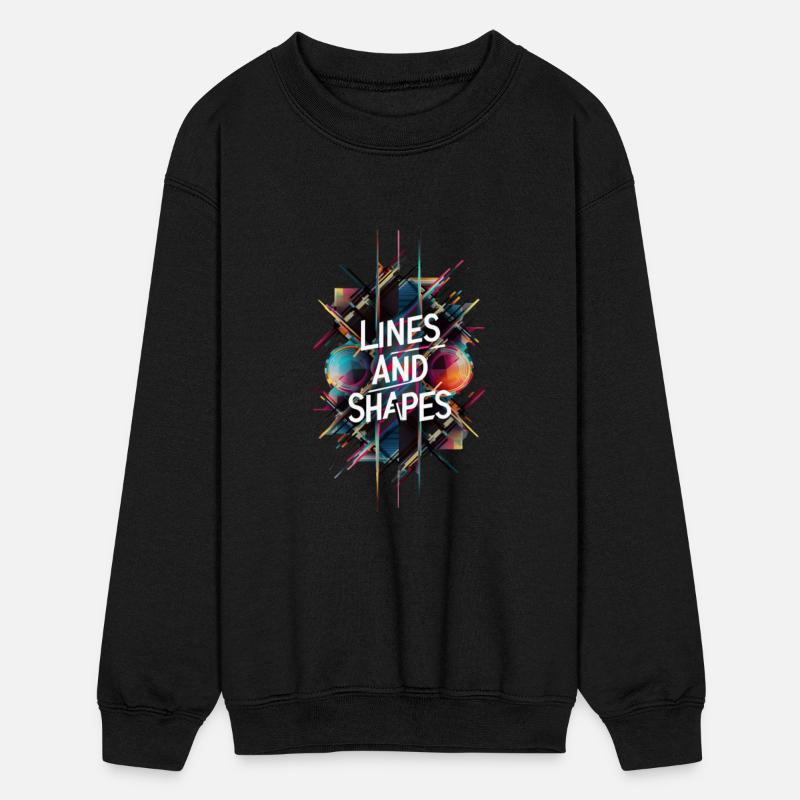 Attractive geometric drawing with different lines