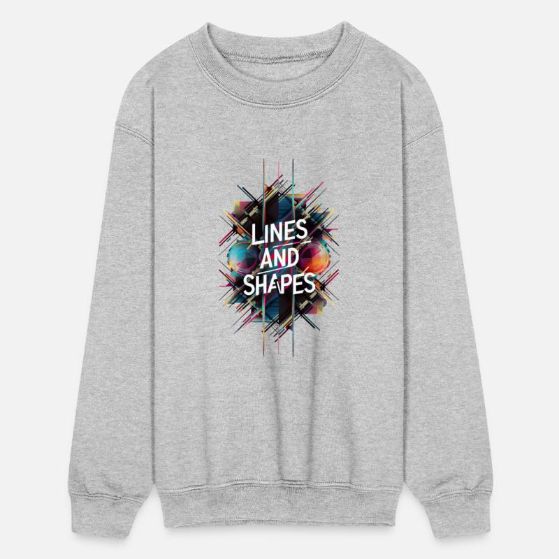 Attractive geometric drawing with different lines