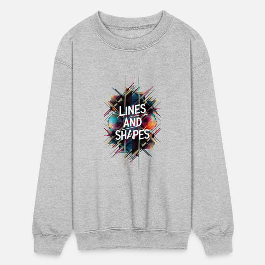 Attractive geometric drawing with different lines