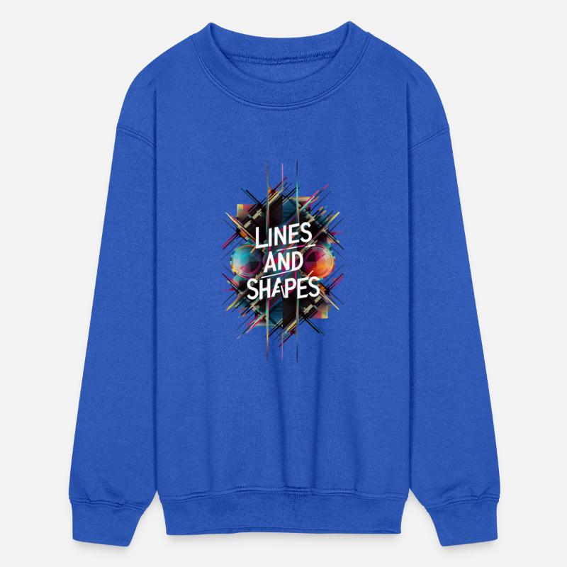 Attractive geometric drawing with different lines