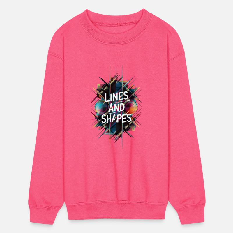 Attractive geometric drawing with different lines