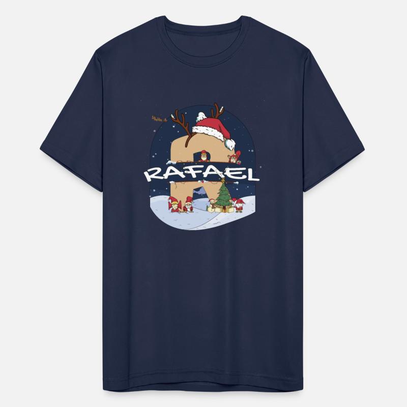 Awesome Rafael Name w Santa Hat in Xmas Theme