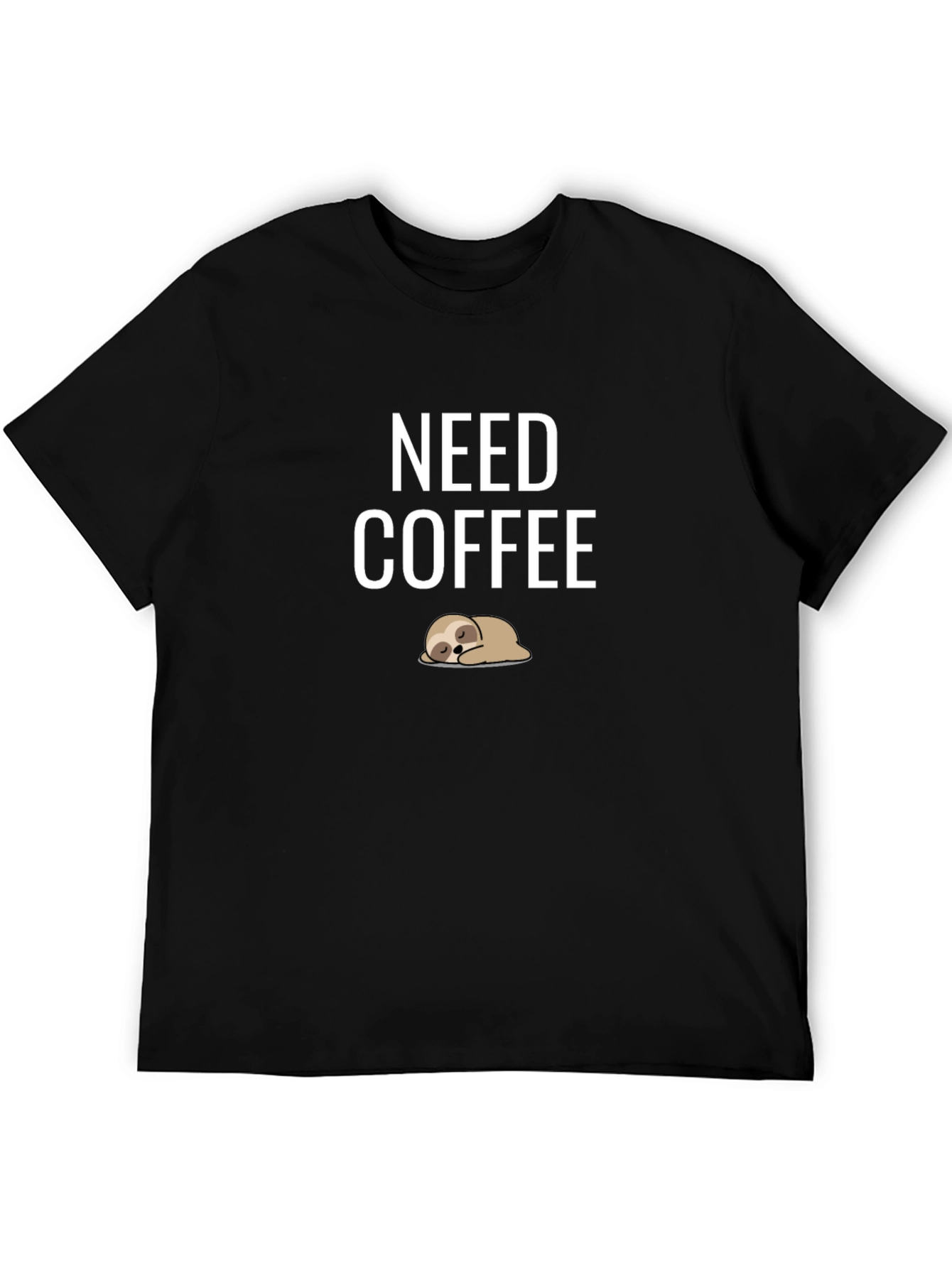 Need Coffee Sloth Graphic Tee