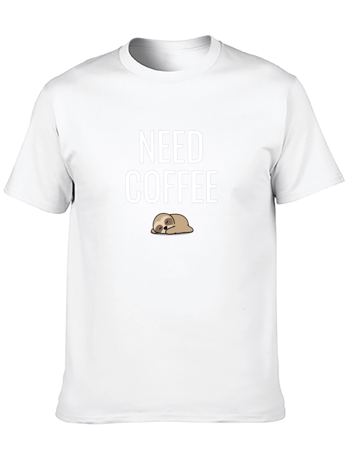 Need Coffee Sloth Graphic Tee