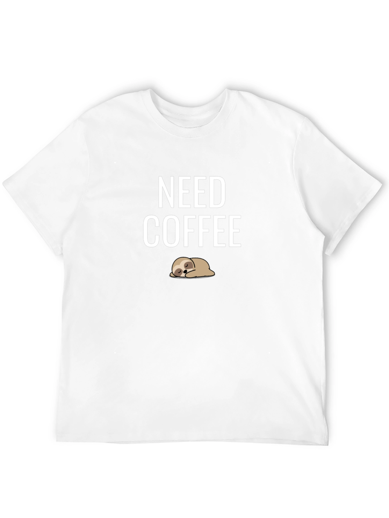 Need Coffee Sloth Graphic Tee