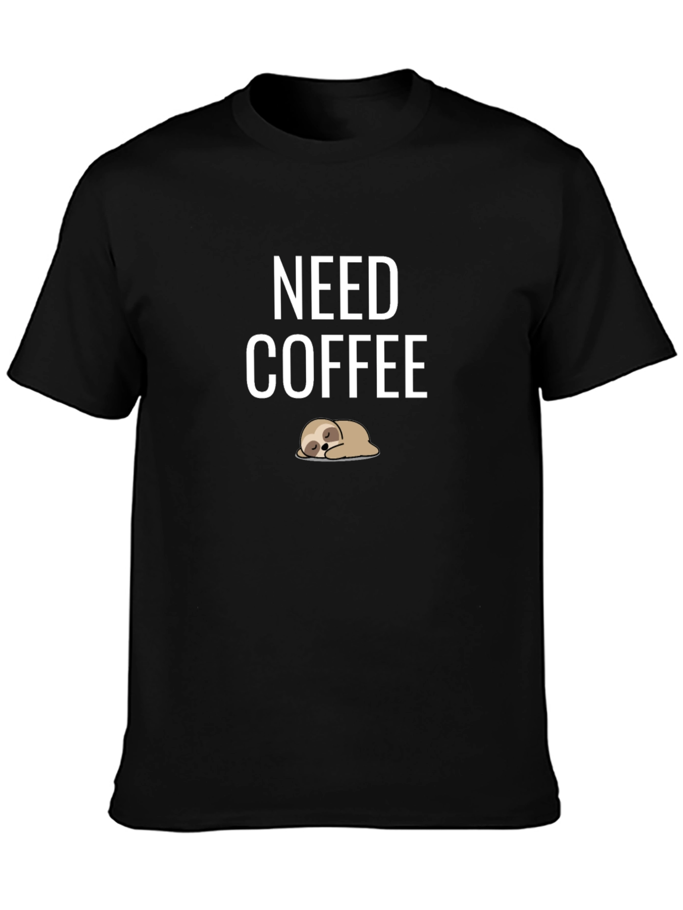 Need Coffee Sloth Graphic Tee