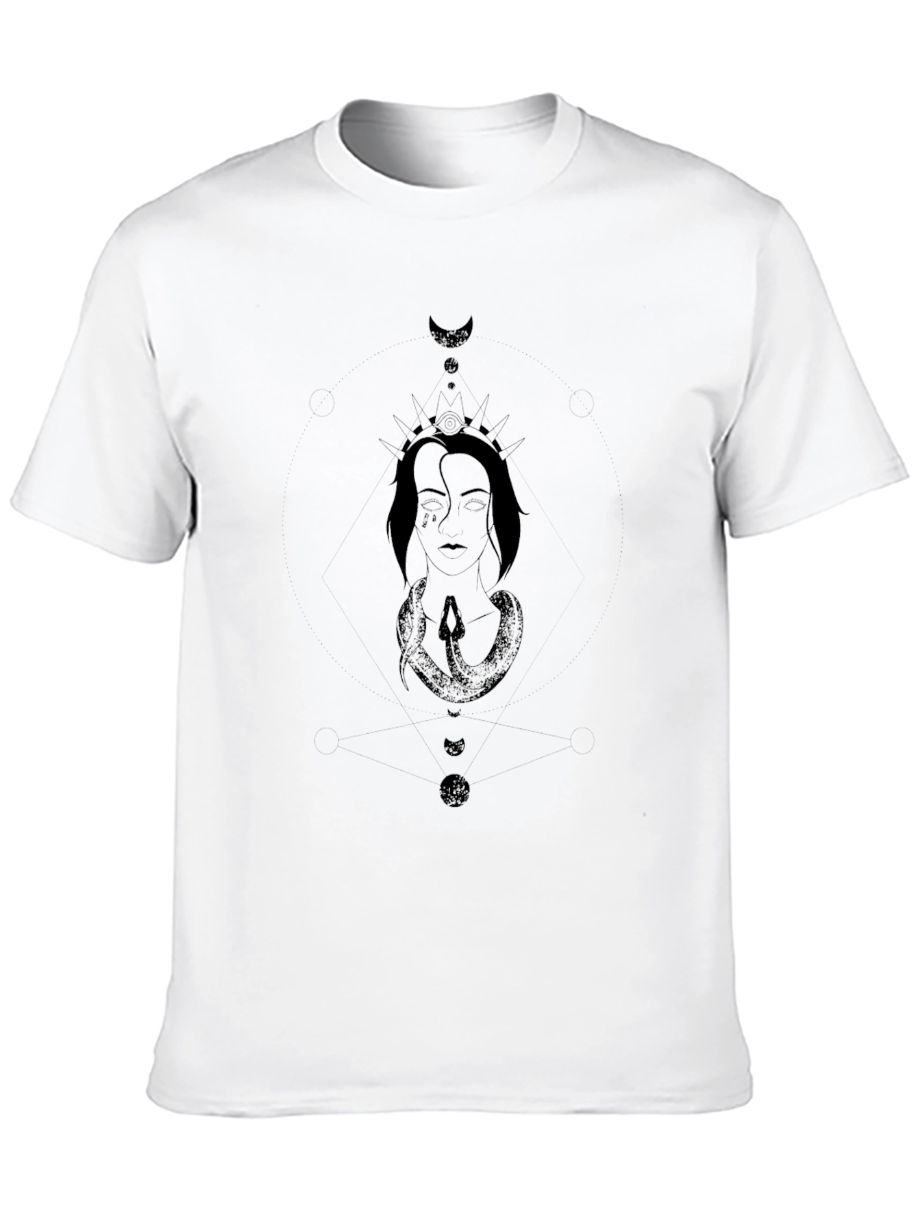 Mystic Serpent Crown Graphic T-Shirt