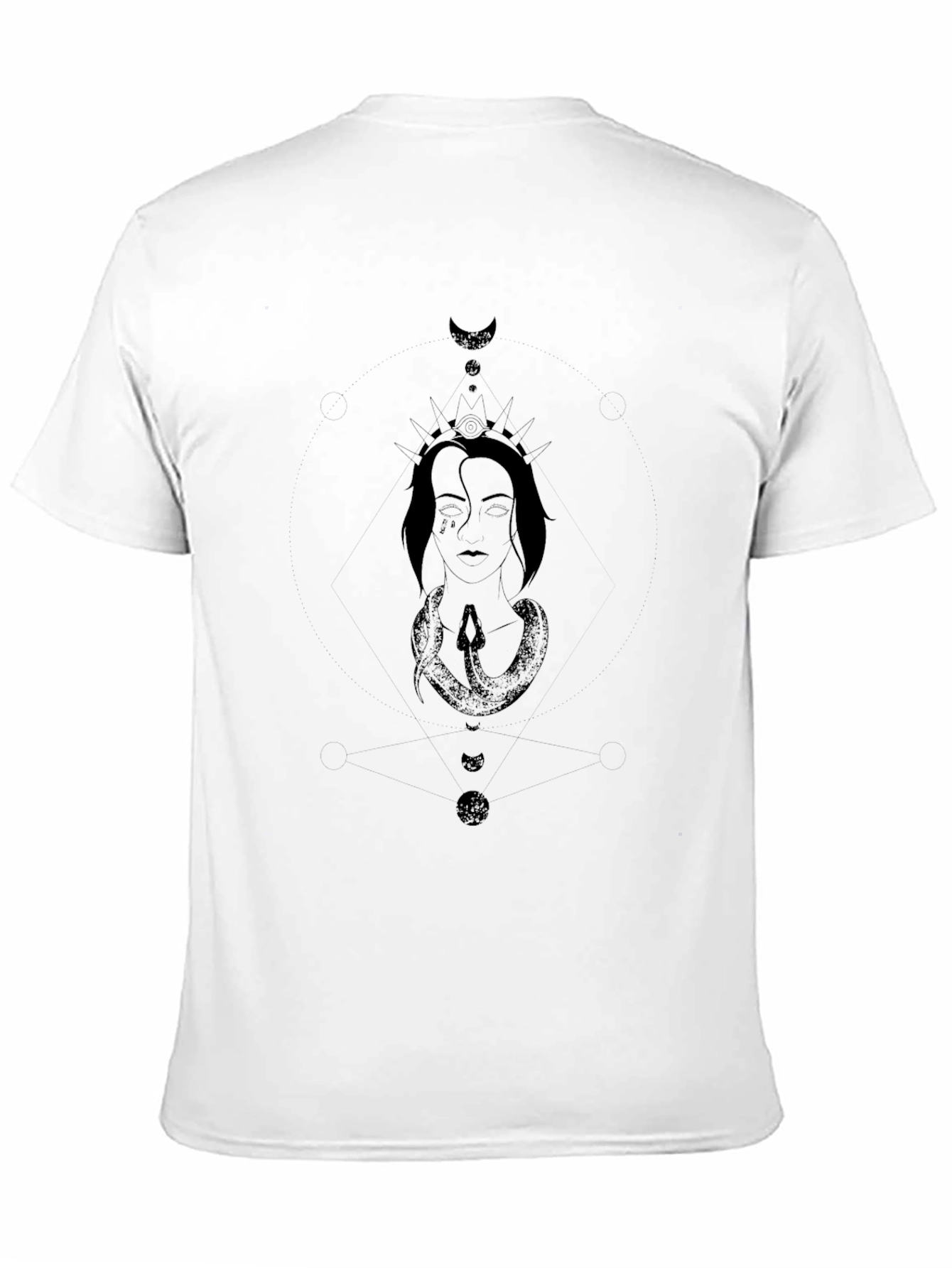 Mystic Serpent Crown Graphic T-Shirt