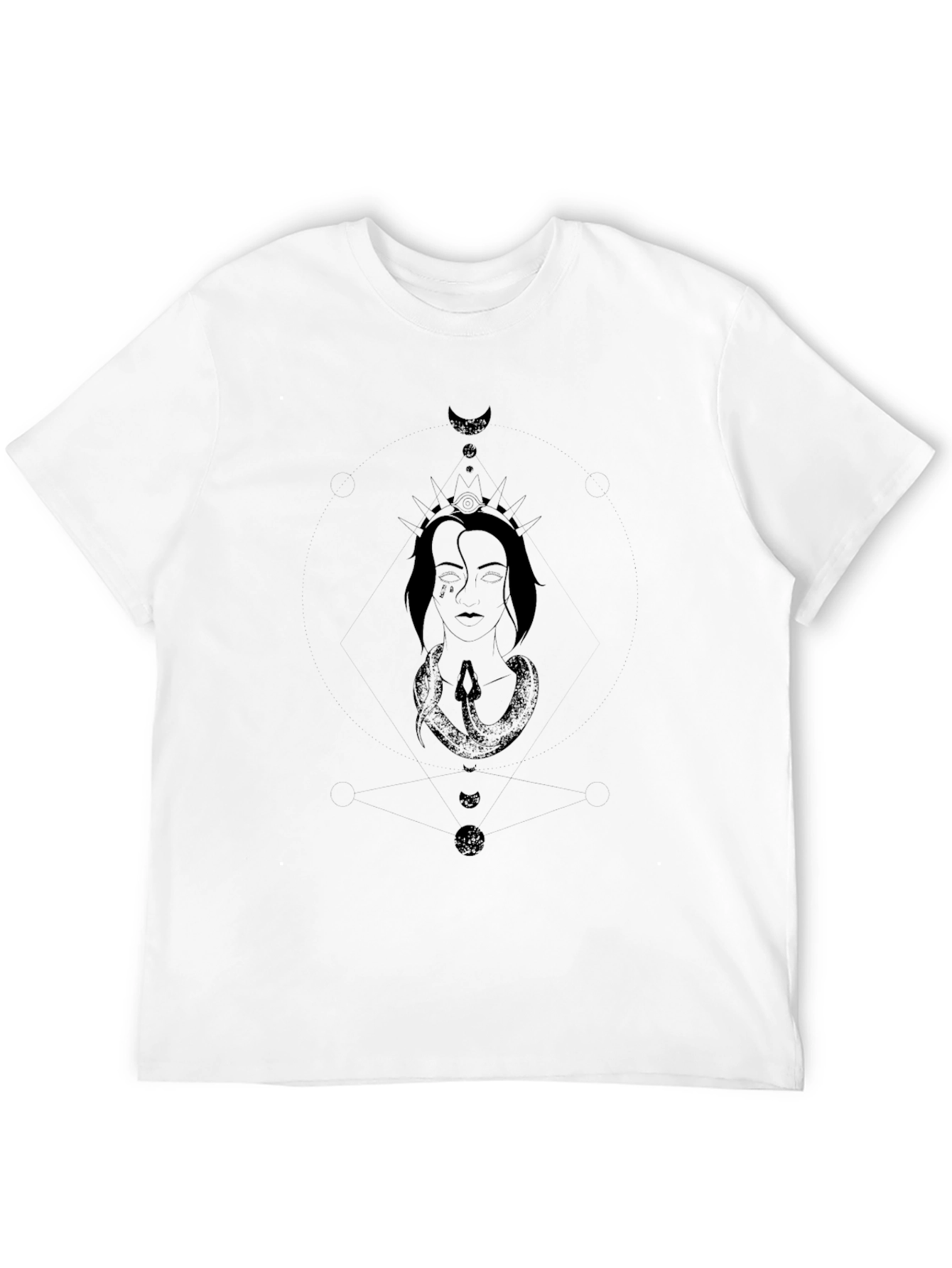 Mystic Serpent Crown Graphic T-Shirt