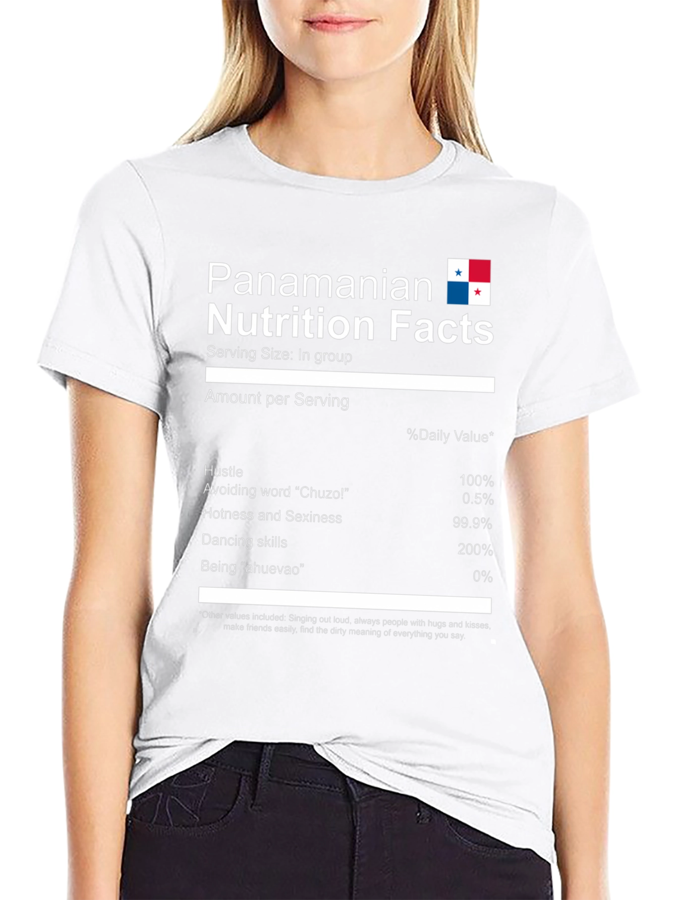 Panamanian Nutrition Facts Funny T-Shirt