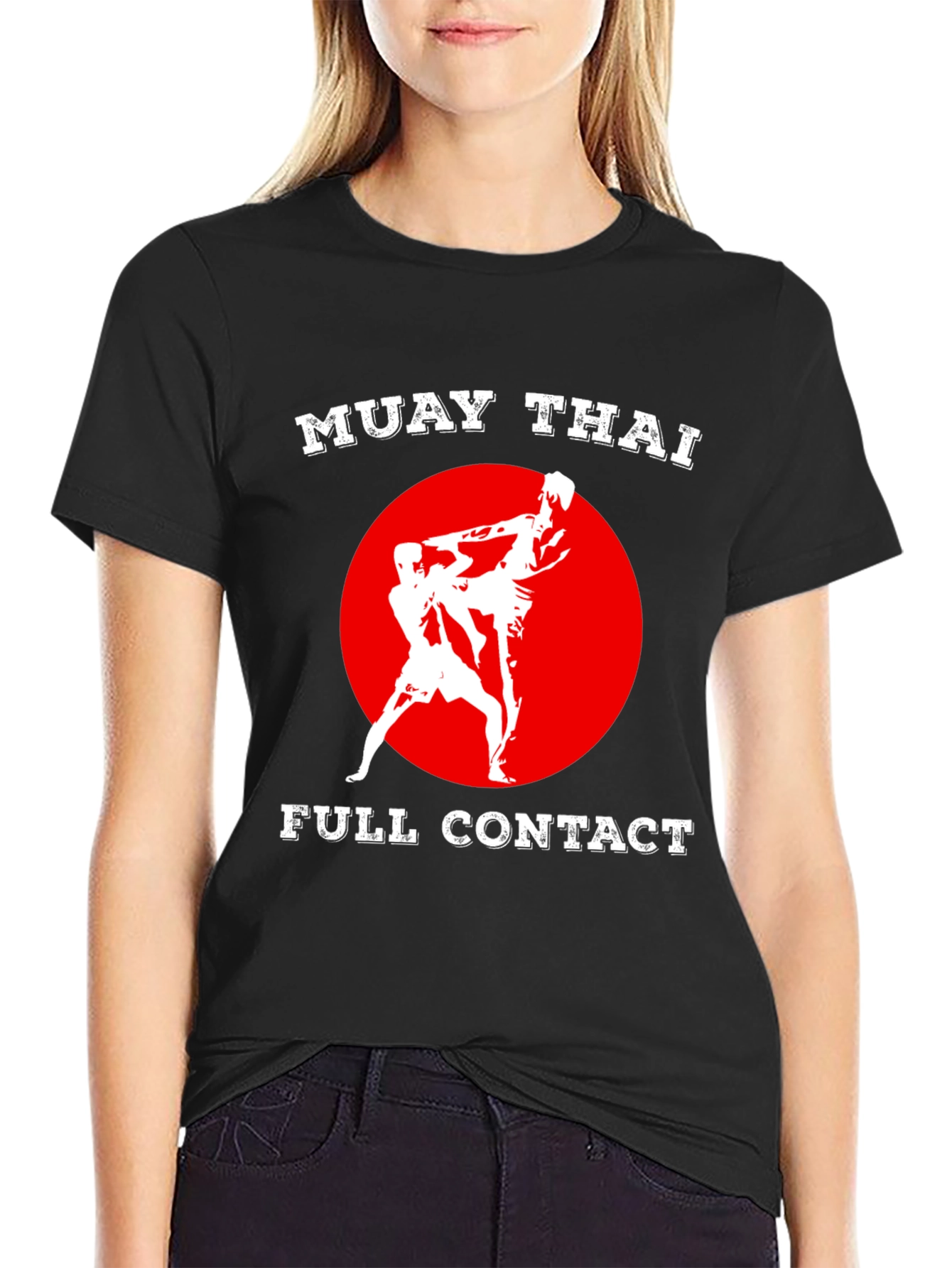 Muay Thai Full Contact Black T-Shirt