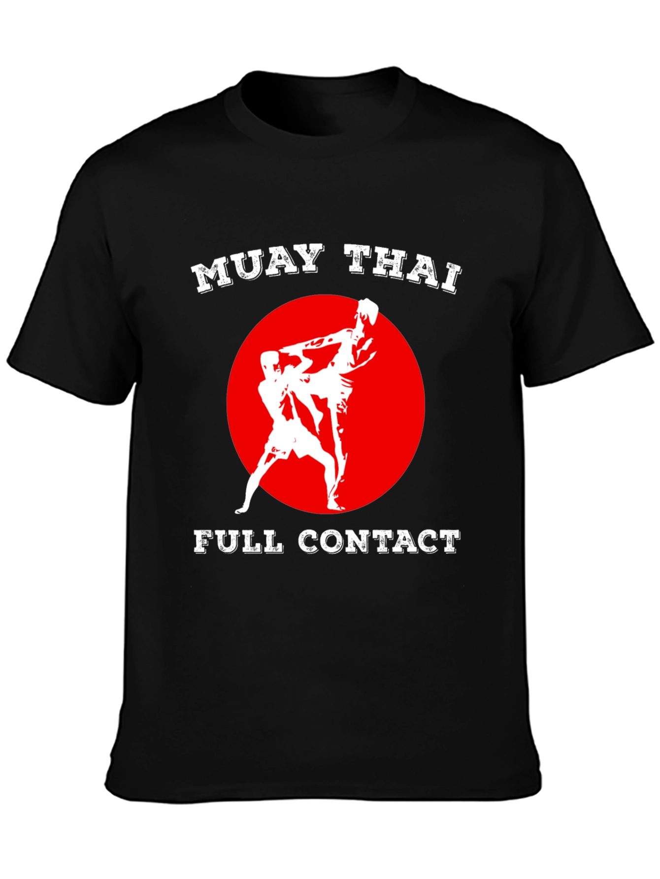 Muay Thai Full Contact Black T-Shirt