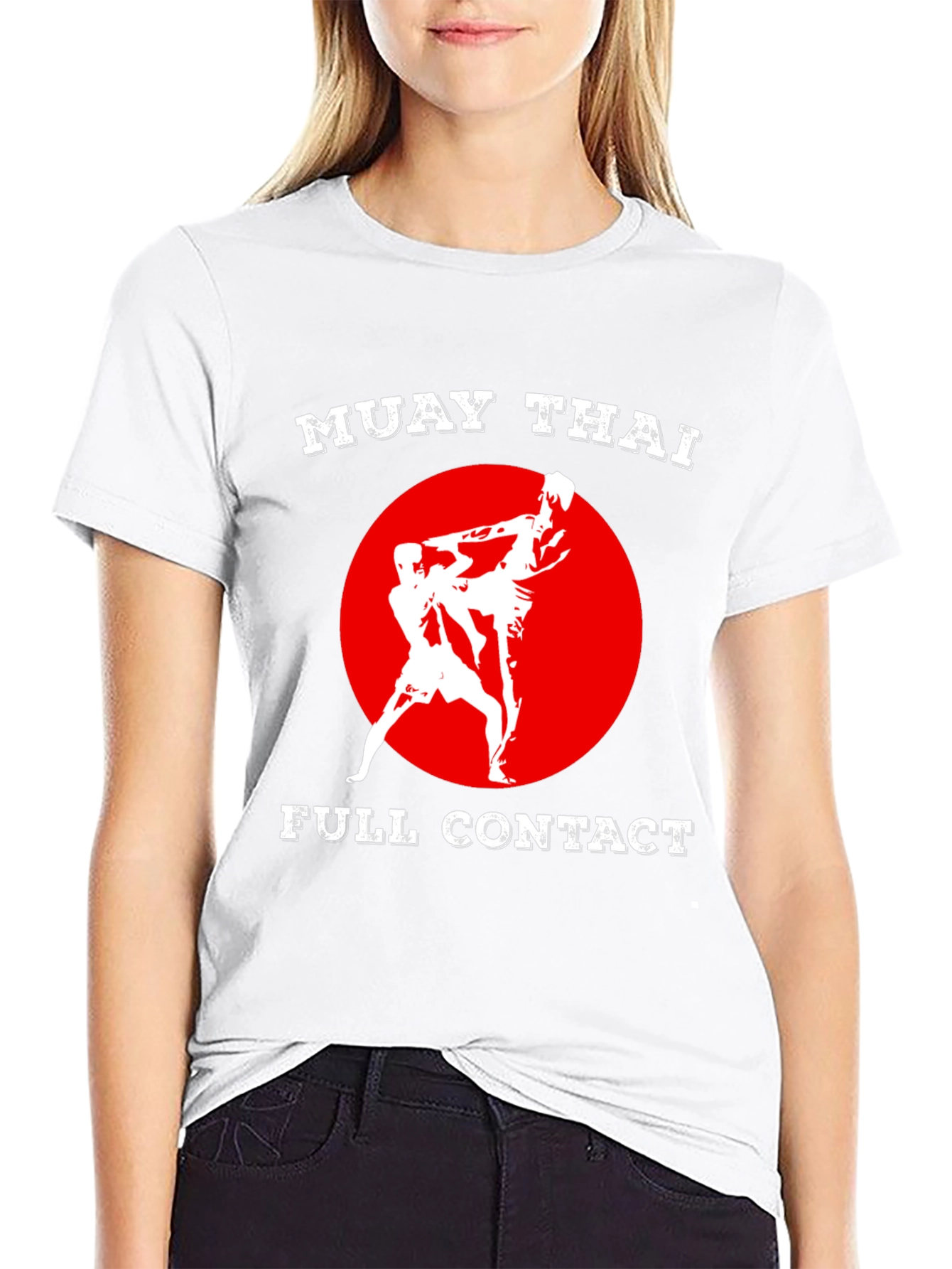 Muay Thai Full Contact Black T-Shirt