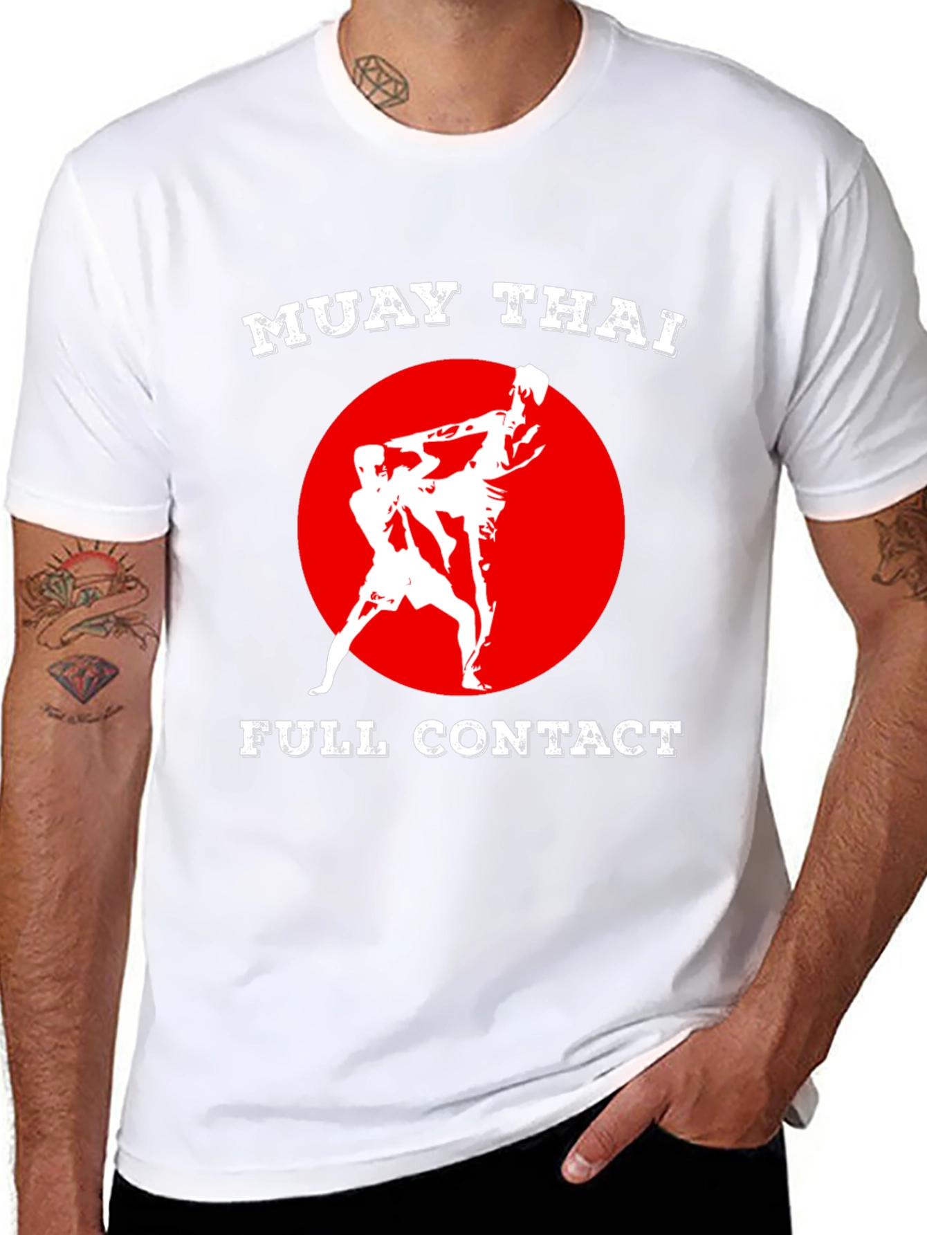 Muay Thai Full Contact Black T-Shirt