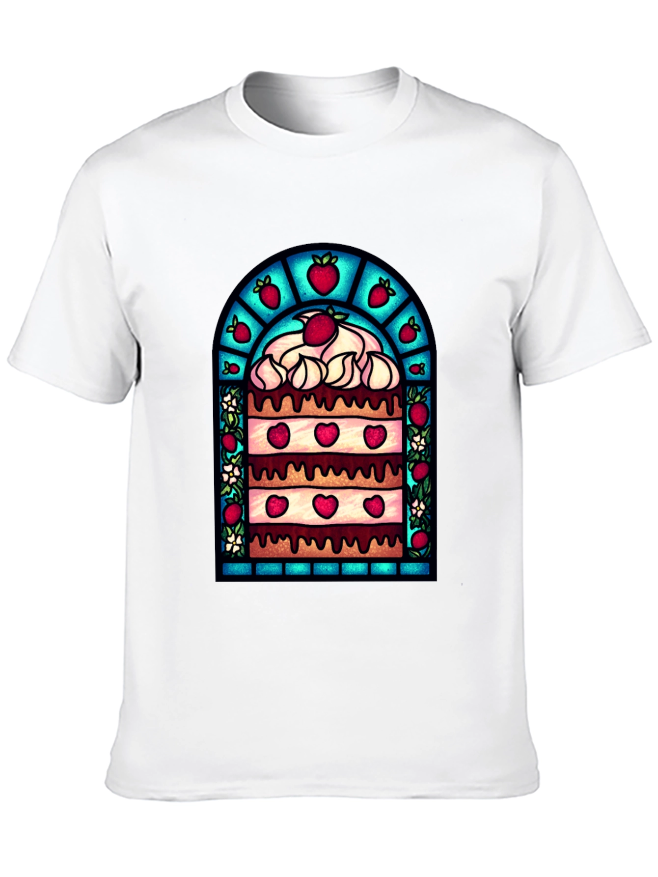 Strawberry Cake T-Shirt - Unique Dessert Design