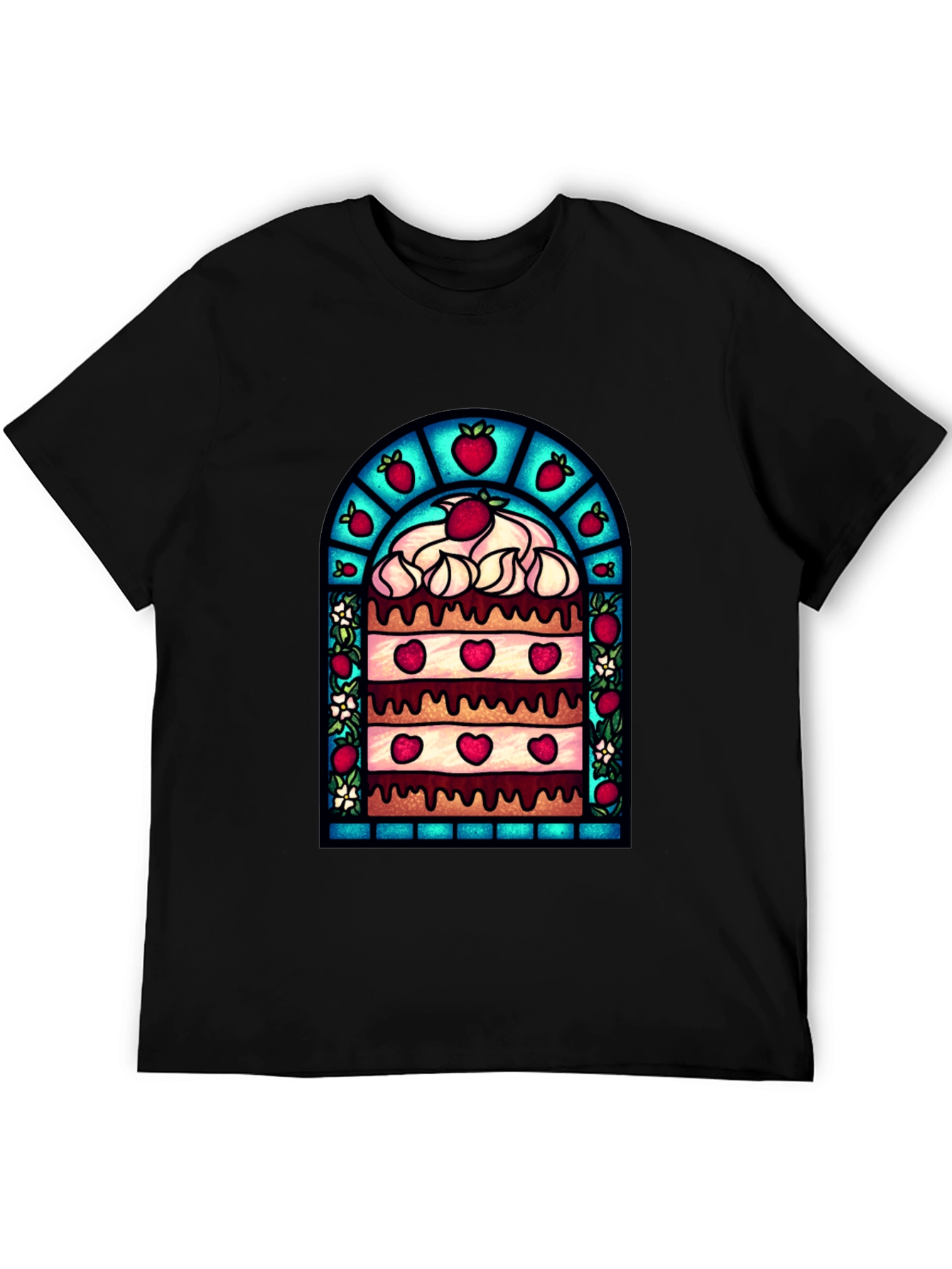 Strawberry Cake T-Shirt - Unique Dessert Design