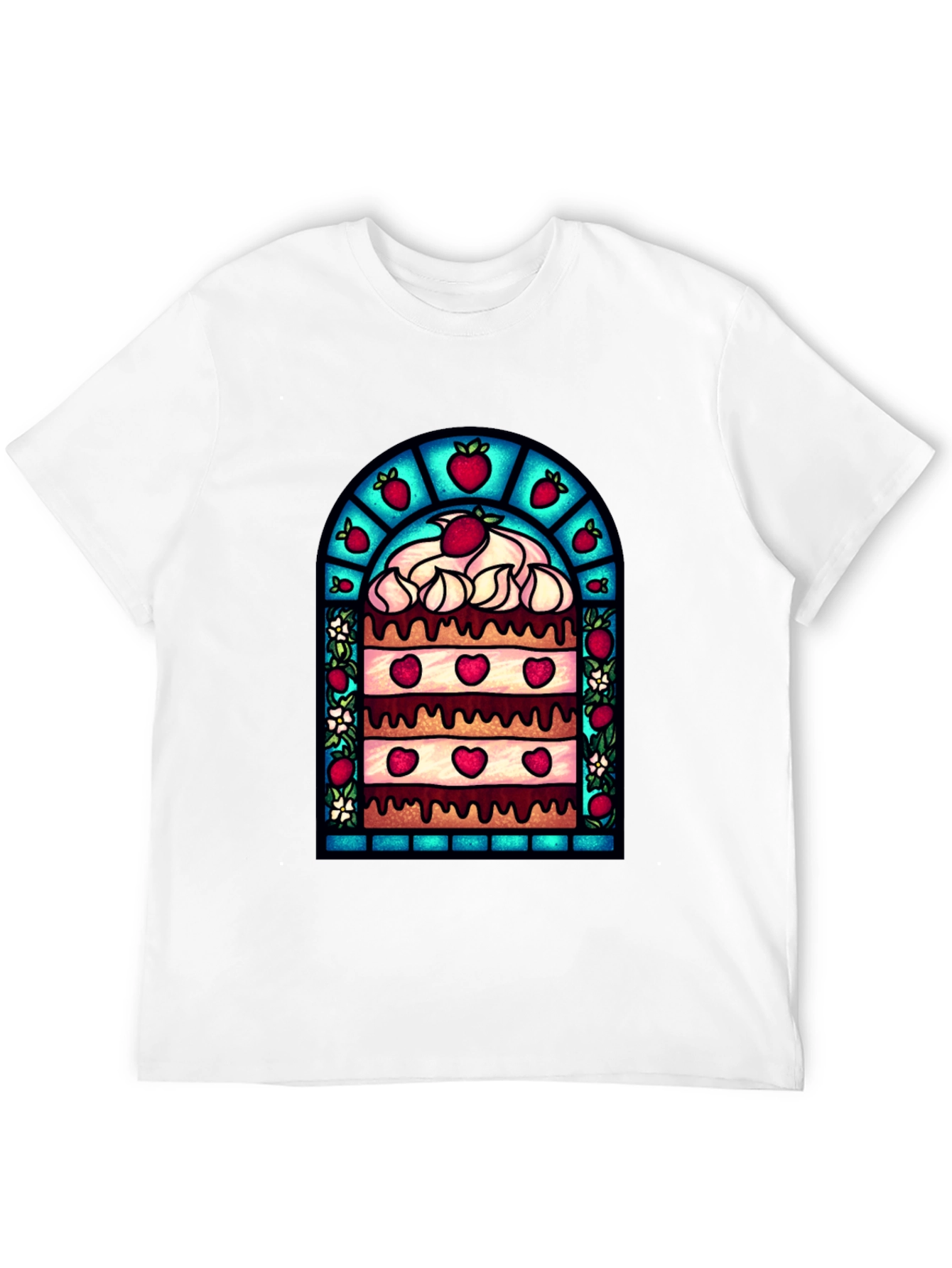 Strawberry Cake T-Shirt - Unique Dessert Design