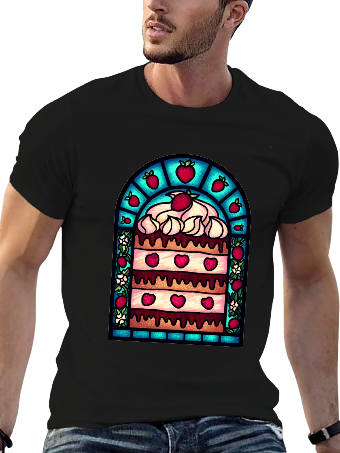 Strawberry Cake T-Shirt - Unique Dessert Design