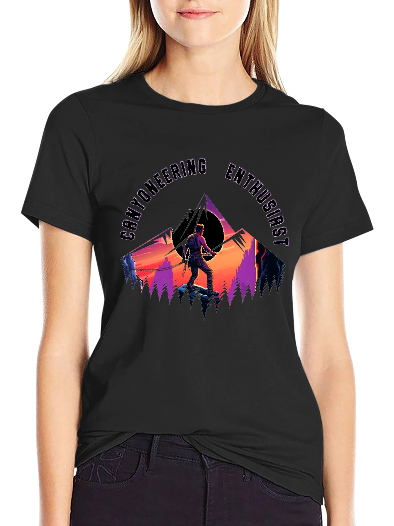 Canyoneering Enthusiast Graphic T-Shirt - Adventure Ready