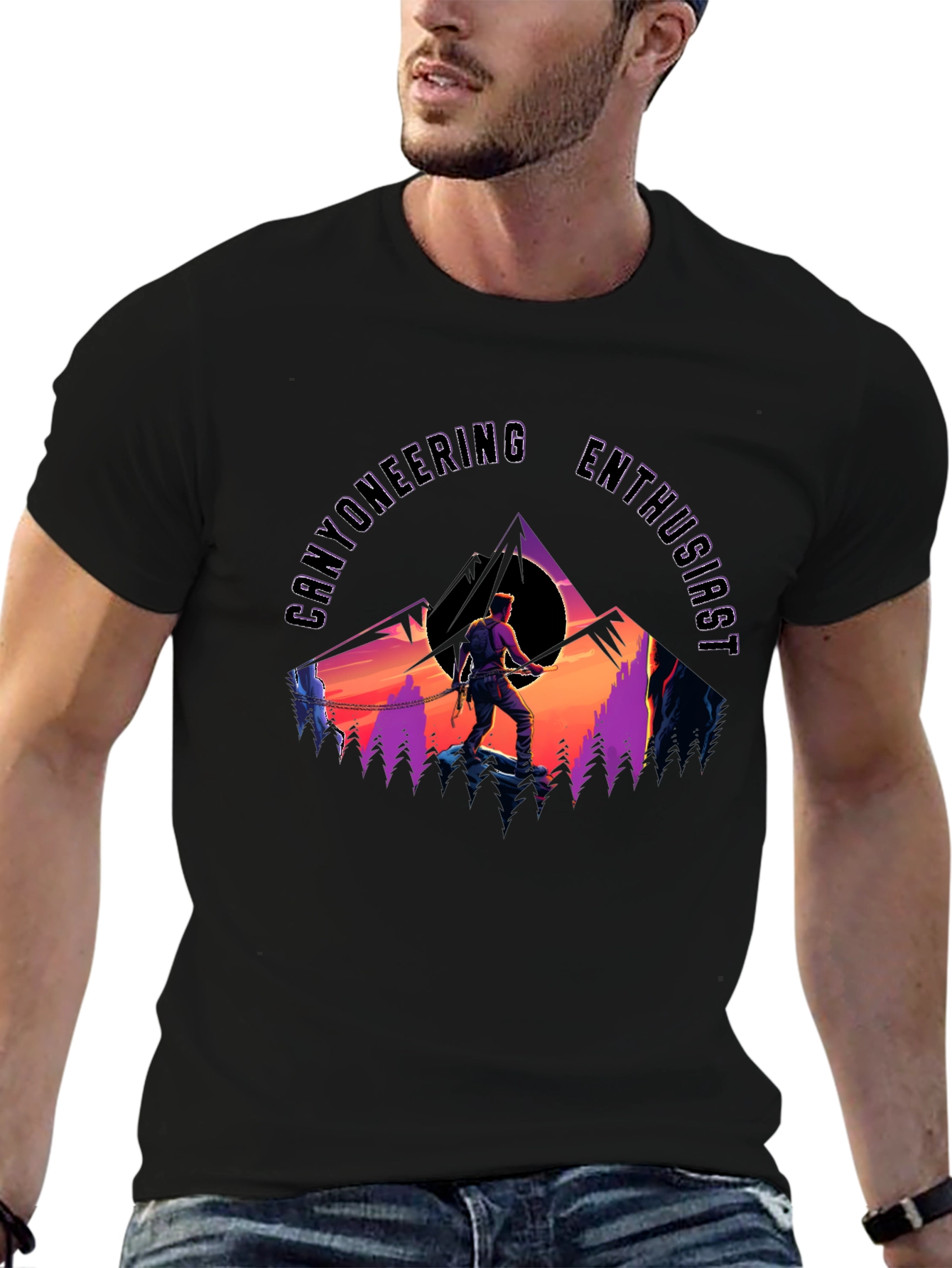 Canyoneering Enthusiast Graphic T-Shirt - Adventure Ready