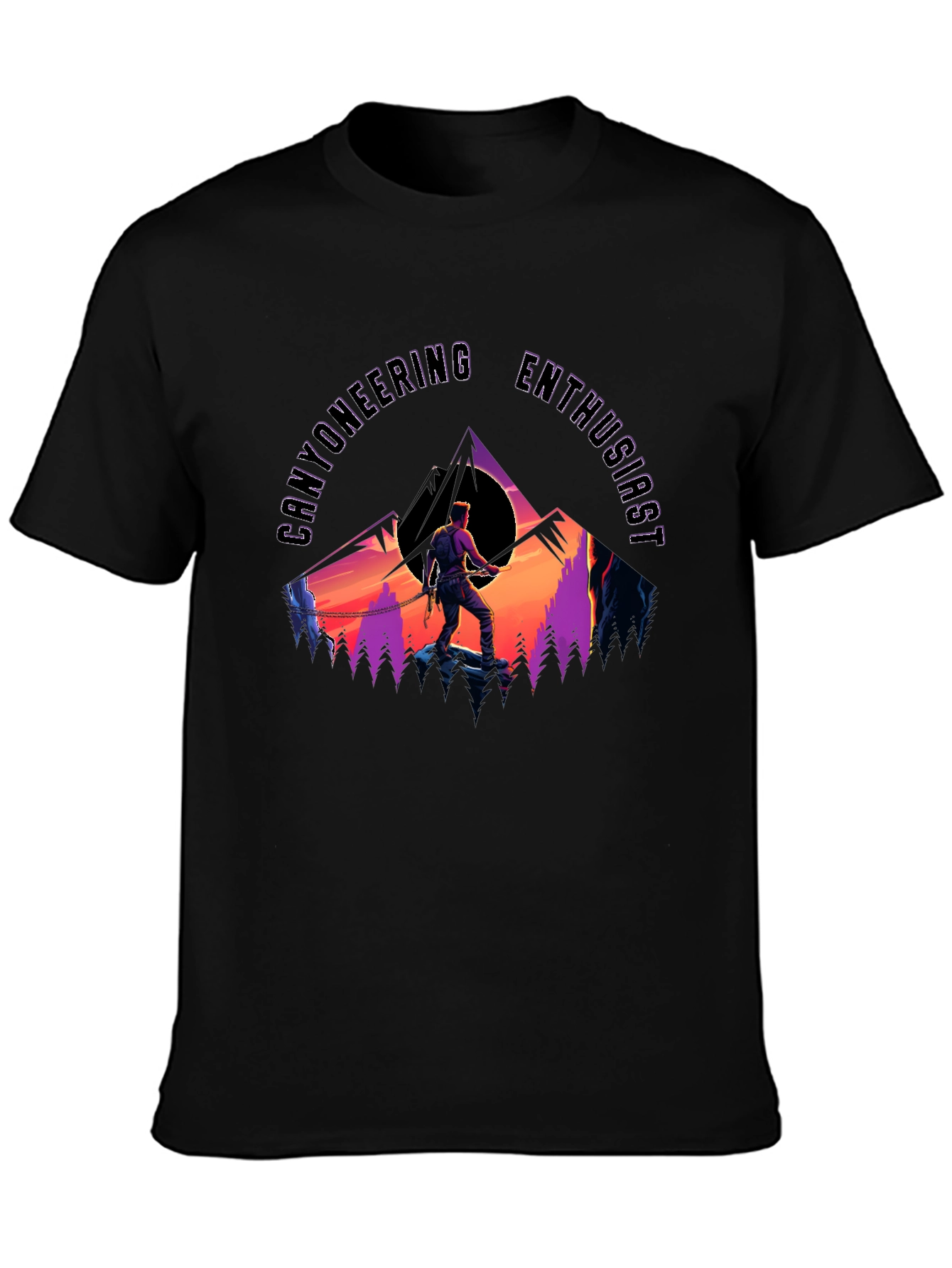 Canyoneering Enthusiast Graphic T-Shirt - Adventure Ready
