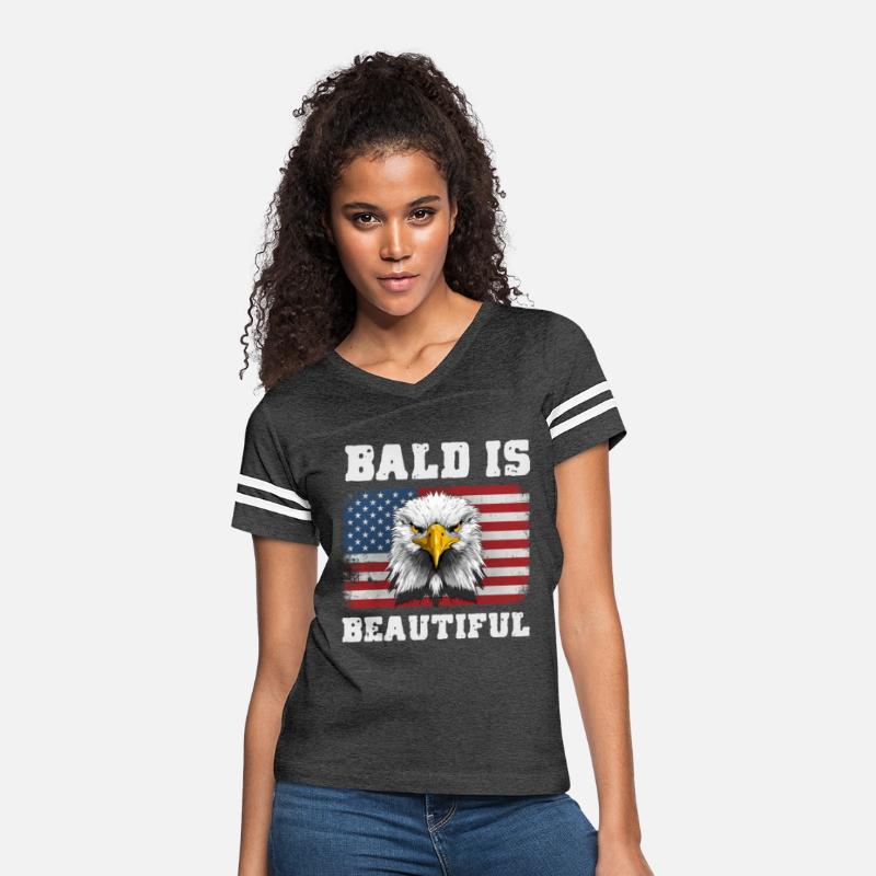 Bald Is Beautiful 4th of July America Eagle