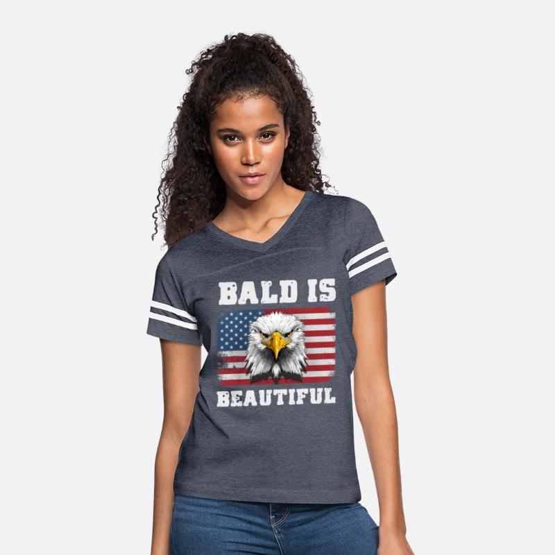 Bald Is Beautiful 4th of July America Eagle
