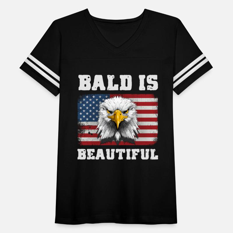 Bald Is Beautiful 4th of July America Eagle