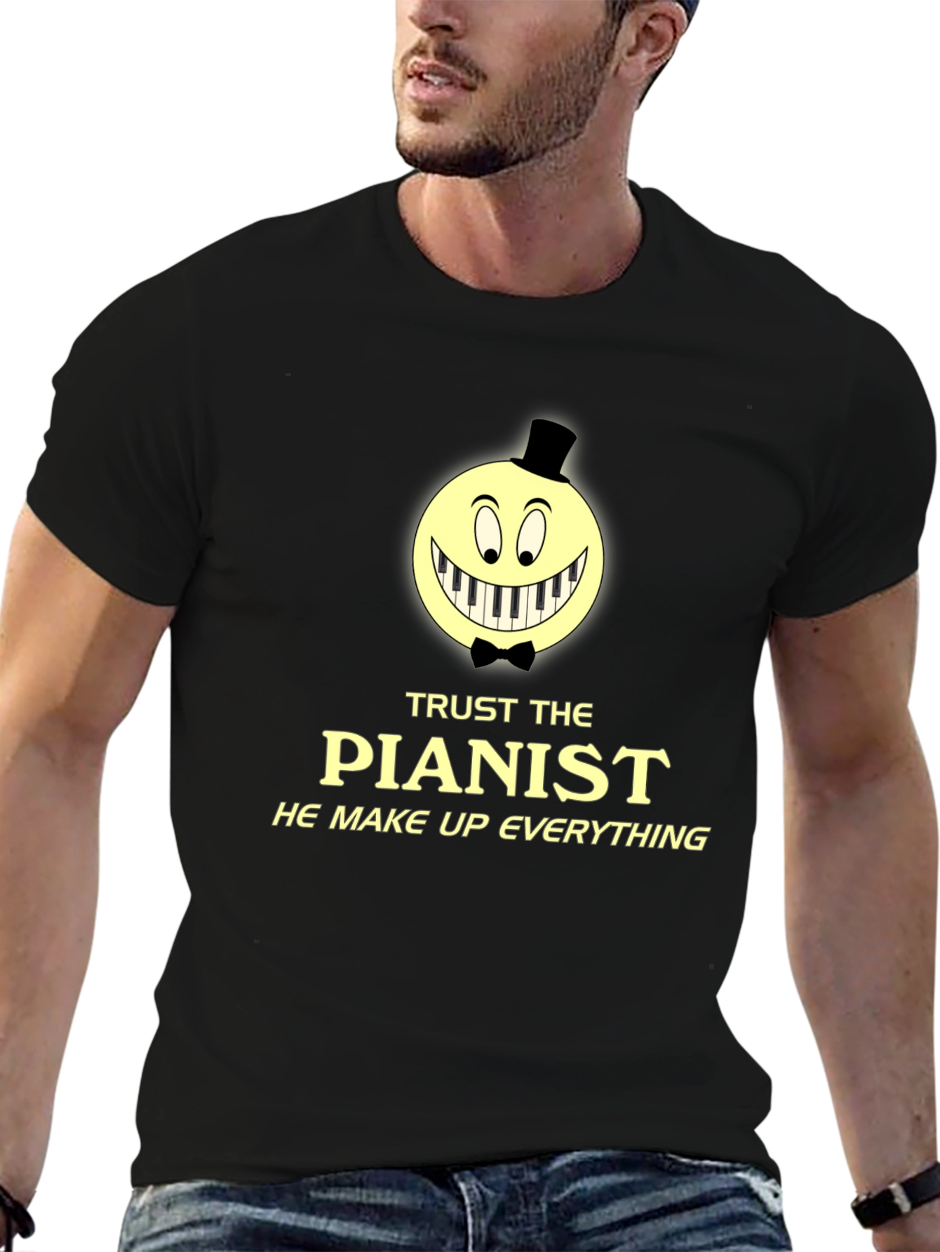 Trust The Pianist Graphic Tee - Funny Music T-Shirt