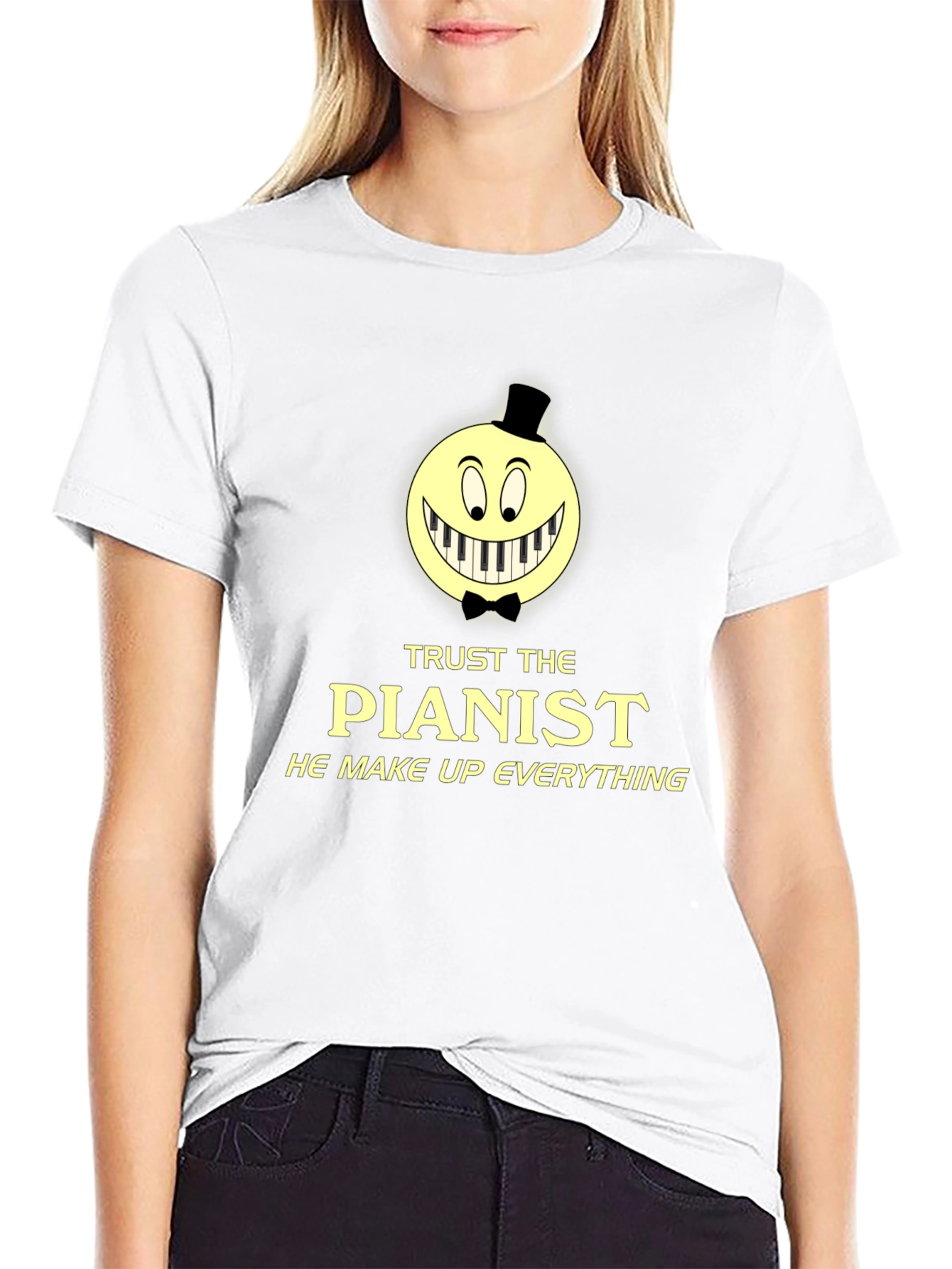 Trust The Pianist Graphic Tee - Funny Music T-Shirt